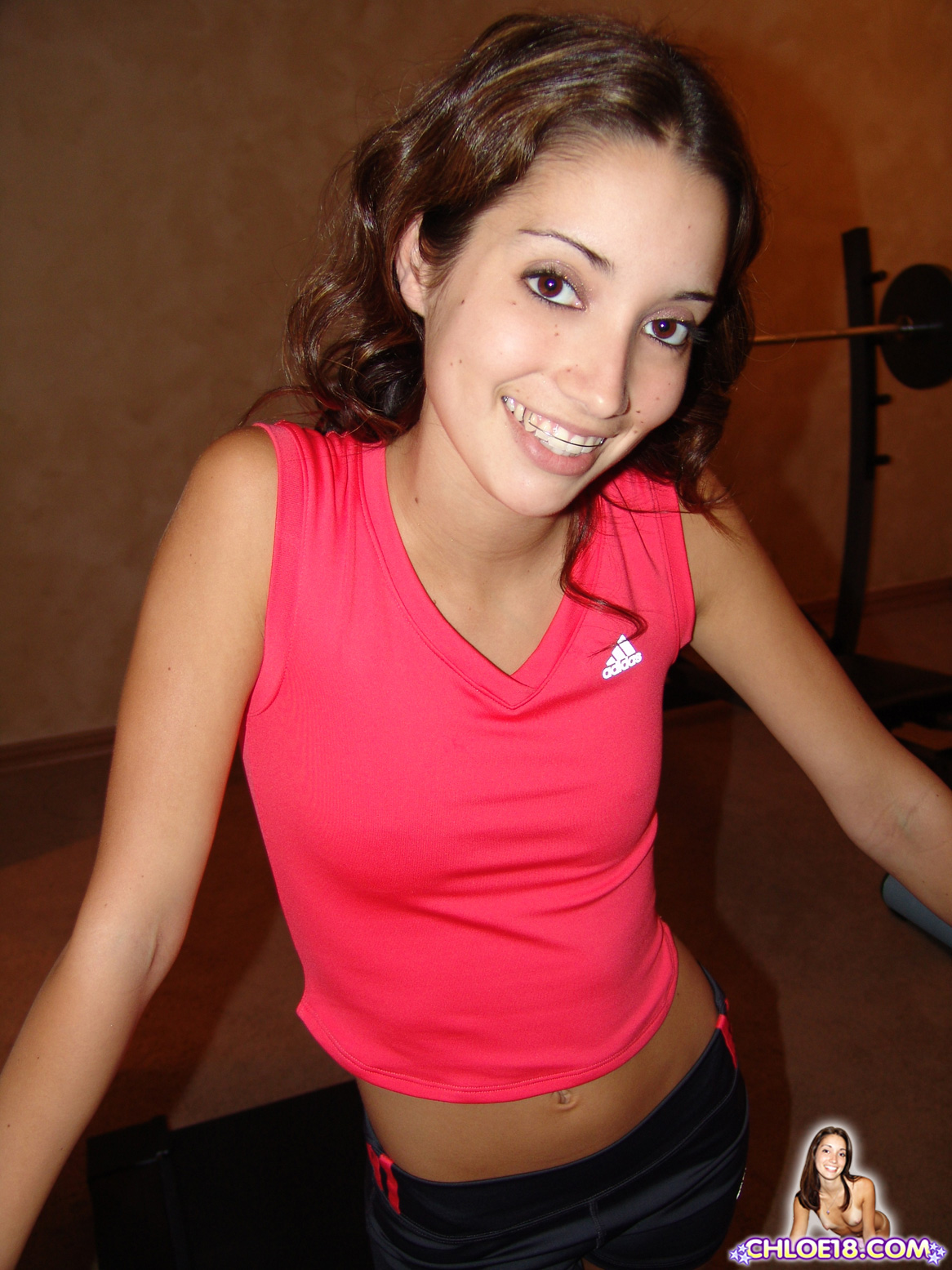 Teen Shaved Babe with Outie Belly Button Wearing Braces - Image Gallery  #31808