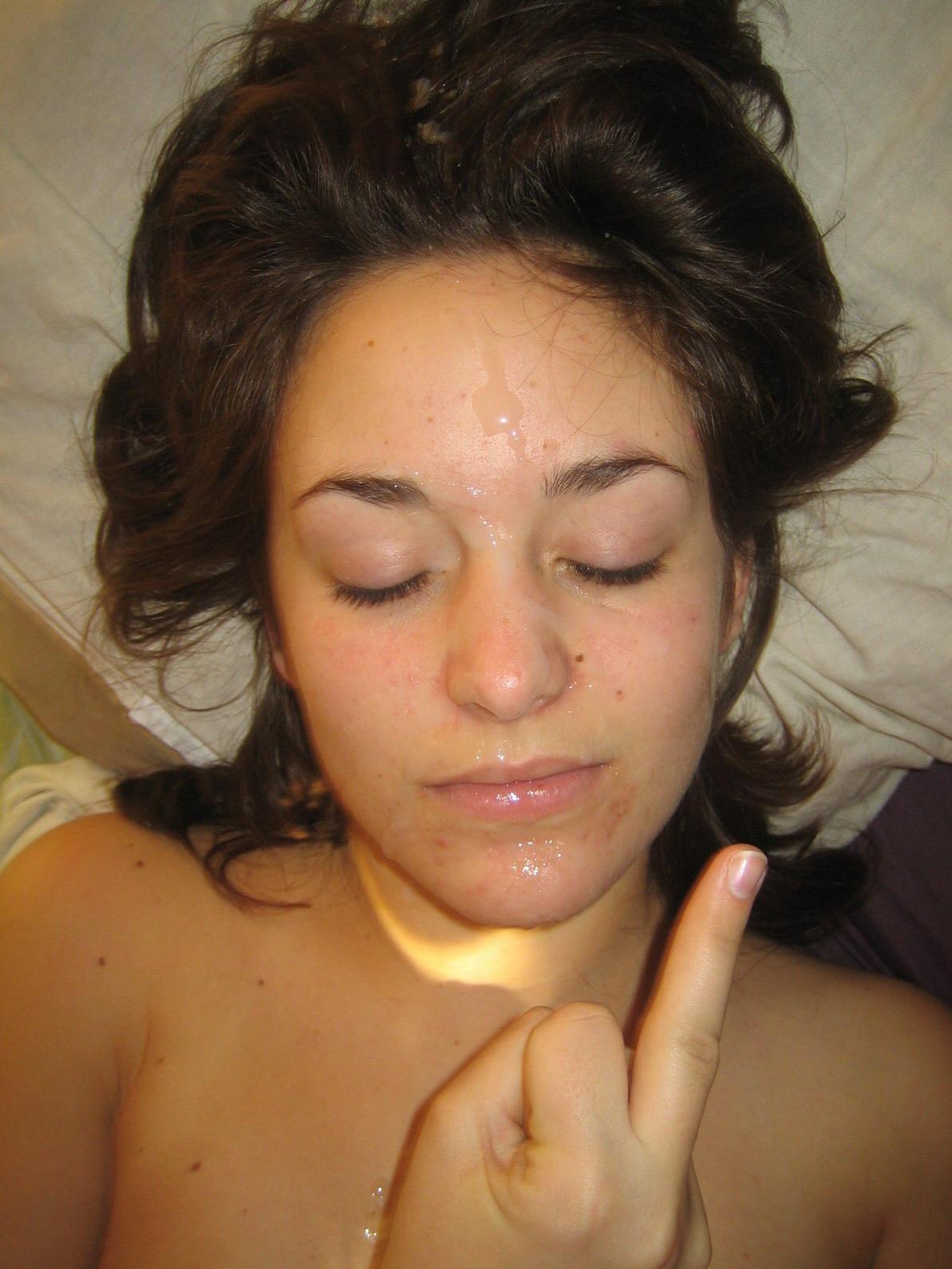 amateur cum cum on face cumshot facial girlfriend megagfs teen_4